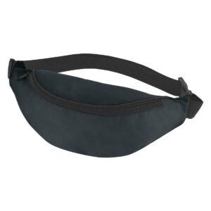 PR16465 1 BLACK WITH BLACK DECORATED Budget Fanny Pack
