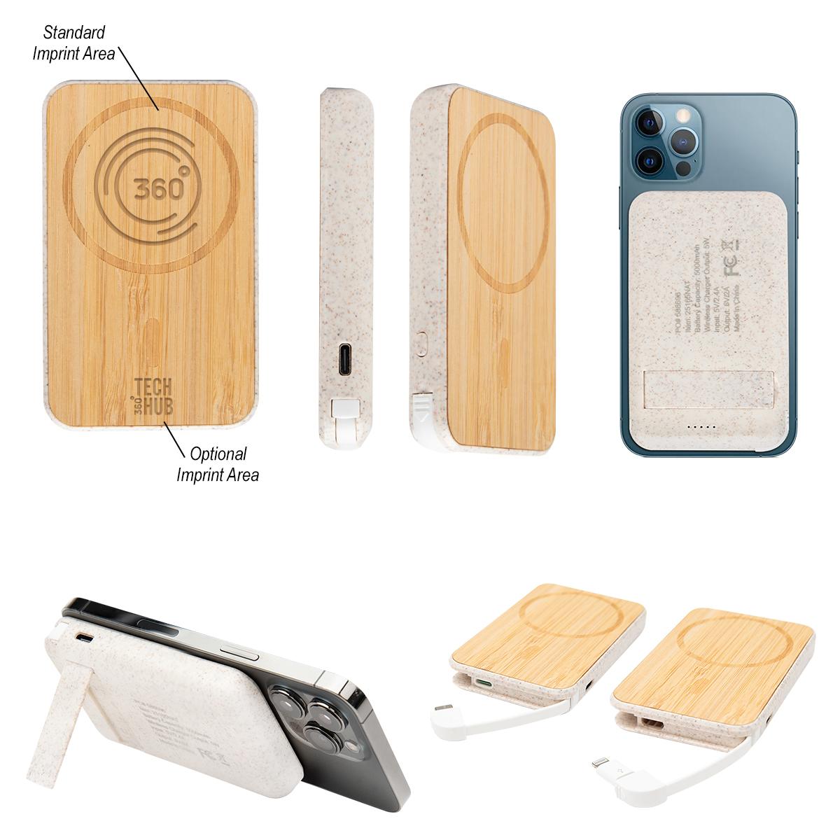 PR16639-Mag-Max-Bamboo-Wireless-Charger-Power-Bank.jpg PR16639 Mag Max Bamboo Wireless Charger Power Bank