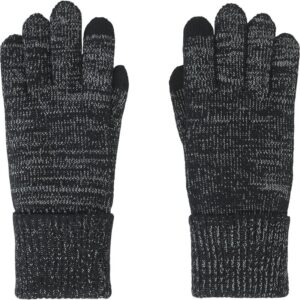 PR16735 1 Black 995 DECORATED Unisex ENERGY Knit Reflective Texting Gloves