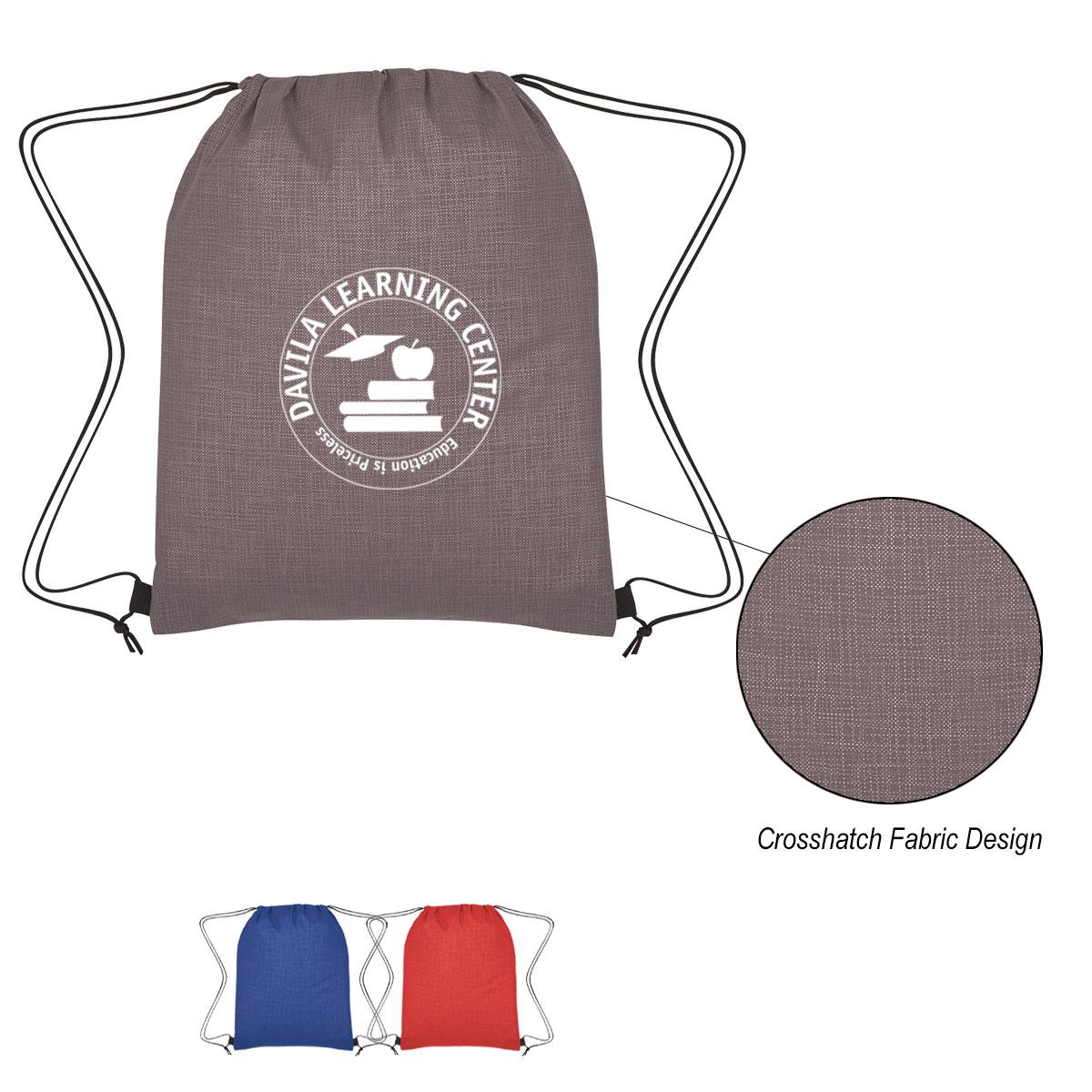 PR17265-Crosshatch-Non-Woven-Drawstring-Bag.jpg PR17265 Crosshatch Non Woven Drawstring Bag