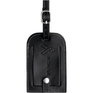 Custom Promotional Products 4 PR17531 1 Black BK DECORATED Millennium Leather Identification Tag