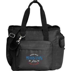 Custom Promotional Products 12 PR17787 1 Black BK DECORATED Daybreak Recycled 16 Can Cooler