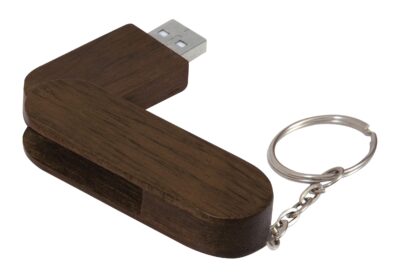 PR18069 16 GB Bamboo Bullet Keyring USB 2.0 Flash Drive