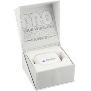 PR18439 1 White WH DECORATED Braavos Pro True Wireless Auto Pair Earbuds