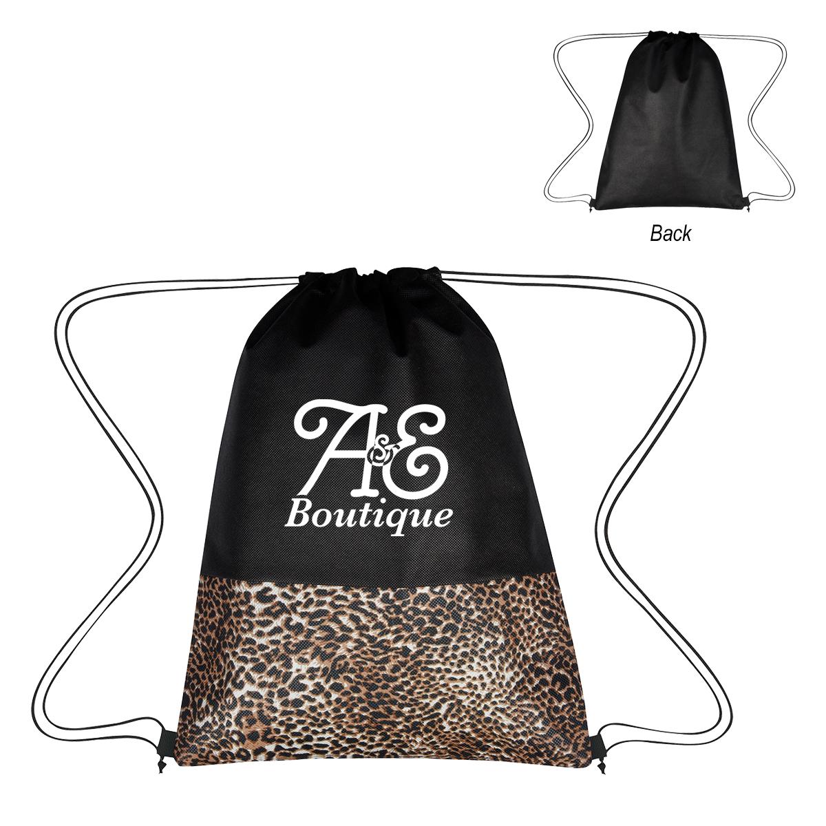 PR18629-LEOPARD-PRINT-NON-WOVEN-DRAWSTRING-BAG.jpg PR18629 LEOPARD PRINT NON WOVEN DRAWSTRING BAG