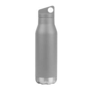 PR18761 1 GRAY DECORATED 20 Oz. Addison Stainless Steel Bottle