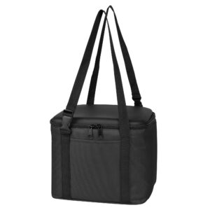 PR18797 1 BLACK DECORATED Nicky Cube Cooler Bag