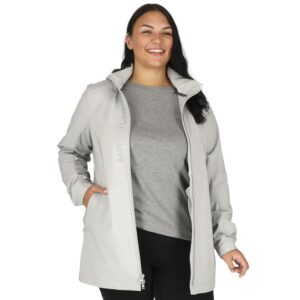 PR19101 1 Silver 927 DECORATED MANZANO Eco Softshell Jacket Womens