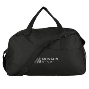 Custom Promotional Products 9 PR19427 1 Black BK DECORATED Swoop Recycled Duffle