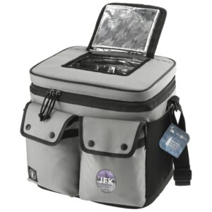 Custom Promotional Products 16 PR19451 1 Gray GY DECORATED Arctic Zone Repreve 24 Can Double Pocket Cooler