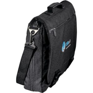 Custom Promotional Products 2 PR19705 1 Black BK DECORATED Northwest Expandable Messenger Bag