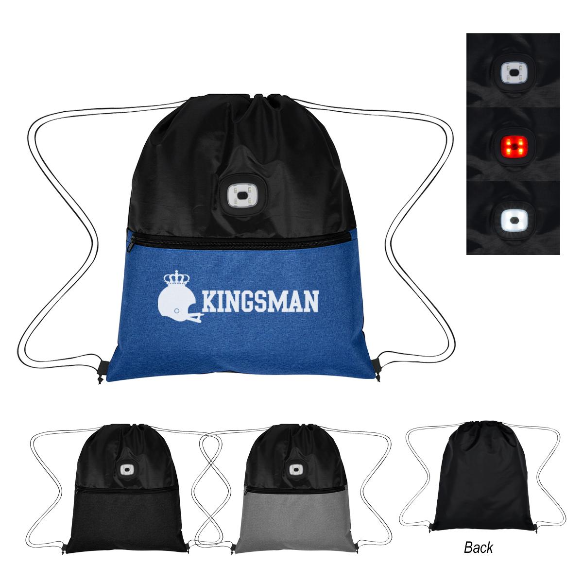 PR19903-COB-Light-Up-Heathered-Drawstring-Bag.jpg PR19903 COB Light Up Heathered Drawstring Bag