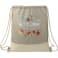 Custom Promotional Products 4 PR20157 1 Natural DECORATED Split Recycled Cotton Drawstring Bag