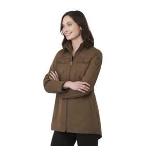 Custom Promotional Products 5 PR20253 1 Bark 179 DECORATED Womens HARDY Eco Jacket