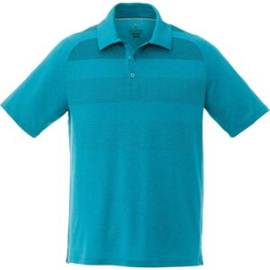 Custom Promotional Products 7 PR20339 1 Aspen Blue Heather 430 DECORATED Mens ANTERO Short Sleeve Polo