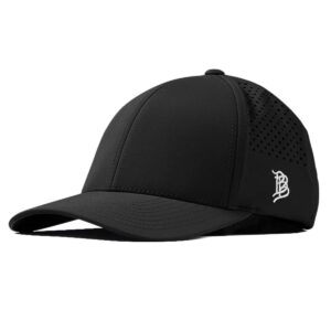 Custom Promotional Products 20 PR20441 1 BLACK DECORATED Branded Bills Bare Curved Performance Cap