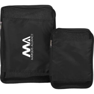 Custom Promotional Products 10 PR20605 1 Black BK DECORATED Packing Cubes 2pc Set
