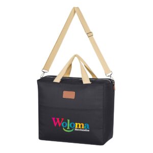 Custom Promotional Products 13 PR20959 1 BLACK DECORATED Hefty Kooler Tote Bag