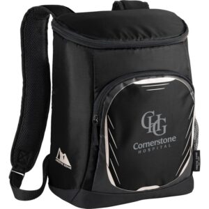 Custom Promotional Products 2 PR21061 1 Black BK DECORATED Arctic Zone 18 Can Cooler Backpack