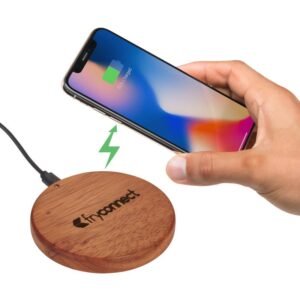 Custom Promotional Products 19 PR21279 1 WoodWD DECORATED FSC 100 Wood Wireless Charging Pad