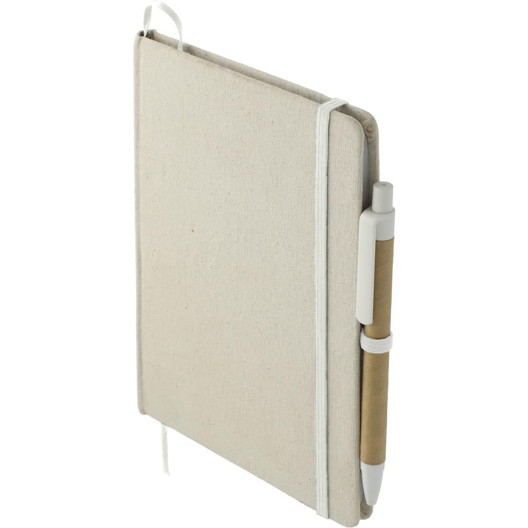 PR21301-5-x-7-Organic-Cotton-Bound-Notebook-wPen.jpg PR21301 5 x 7 Organic Cotton Bound Notebook wPen