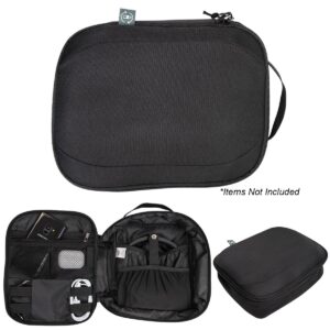 Custom Promotional Products 6 PR21519 1 BLACK DECORATED RPET Tech Travel Pouch