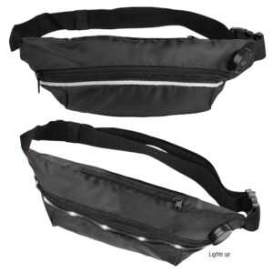 Custom Promotional Products 14 PR21559 1 BLACK DECORATED Trail Blazer Light Up Fanny Pack