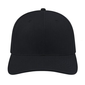 PR21569 1 Black BK DECORATED Cap America Perforated Performance Snap Back Cap