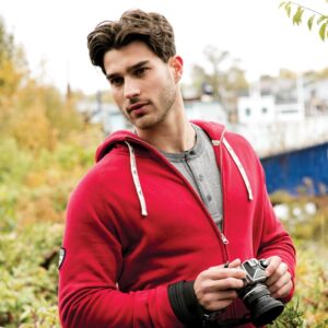 Custom Promotional Products 10 PR21957 1 Cranberry 361 DECORATED Mens RIVERSIDE Roots73 FZ Hoody