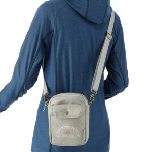 PR22151 1 Light Gray LGY DECORATED Field Co Campus Cotton Crossbody Tote