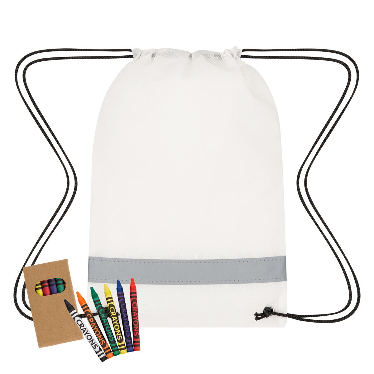 PR22187-Lil-Bit-Reflective-Coloring-Drawstring-Bag-With-Crayons.jpg PR22187 Lil Bit Reflective Coloring Drawstring Bag With Crayons