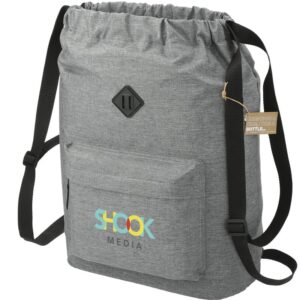 Custom Promotional Products 11 PR22279 1 Graphite GA DECORATED Essentials Recycled Insulated Drawstring