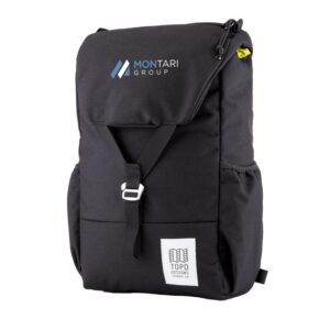 PR22527 1 Black BK DECORATED Topo Designs Recycled Y Pack 15 Laptop Backpack