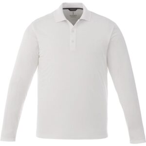 Custom Promotional Products 7 PR22557 1 White 125 DECORATED Mens MORI Long Sleeve Polo