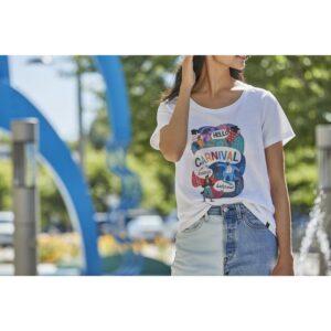 Custom Promotional Products 20 PR22599 1 White 125 DECORATED American Giant Classic Cotton V Neck T Womens