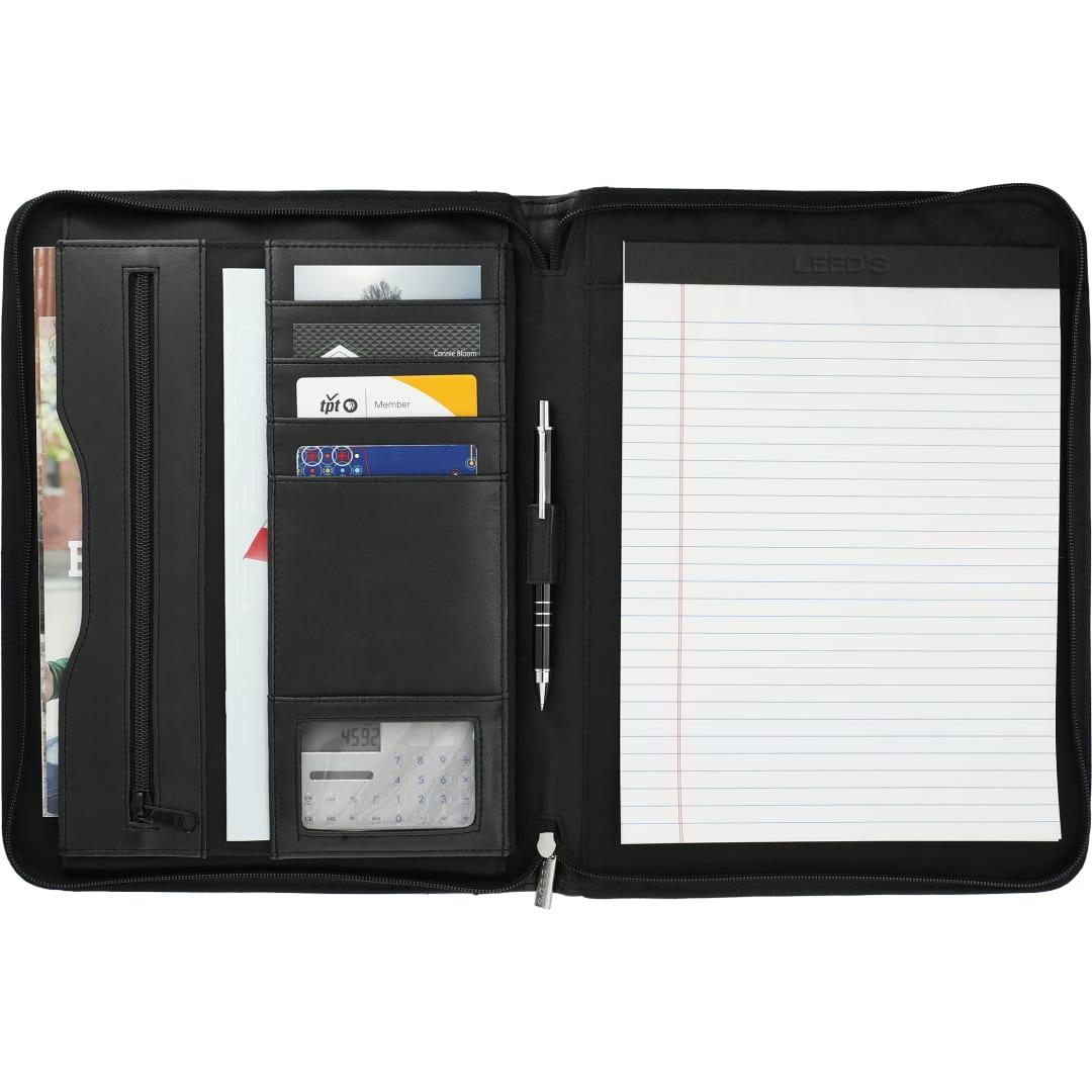 PR22643-Millennium-Leather-Zippered-Padfolio-FSC-Mix-Pape.jpg PR22643 Millennium Leather Zippered Padfolio FSC Mix Pape