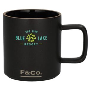 Custom Promotional Products 6 PR22861 1 Black BK DECORATED Field Co Stoneware Mug 11oz