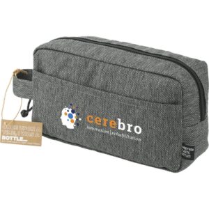 Custom Promotional Products 18 PR22939 1 Graphite GA DECORATED Vila Recycled Dopp Kit Pouch