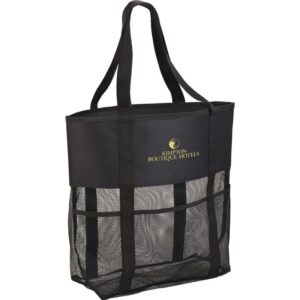 Custom Promotional Products 8 PR23087 1 Black BK DECORATED Utility Beach Tote