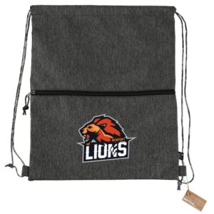 Custom Promotional Products 6 PR23261 1 Graphite GA DECORATED Vila Recycled Drawstring