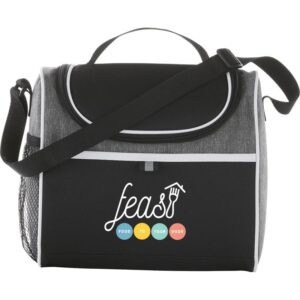PR23333 1 Graphite GA DECORATED Break Time 9 Can Lunch Cooler
