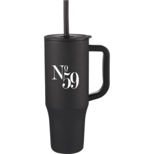 Custom Promotional Products 19 PR23351 1 Black BK DECORATED Erie 30oz Eco Friendly Straw Mug