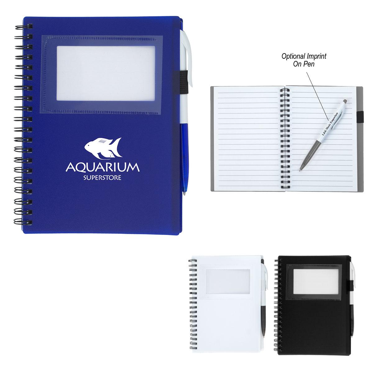 PR23837-Spiral-Notebook-With-ID-Window.jpg PR23837 Spiral Notebook With ID Window