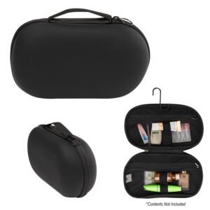 PR23891 1 BLACK DECORATED Jet Set Silicone Toiletry Bag