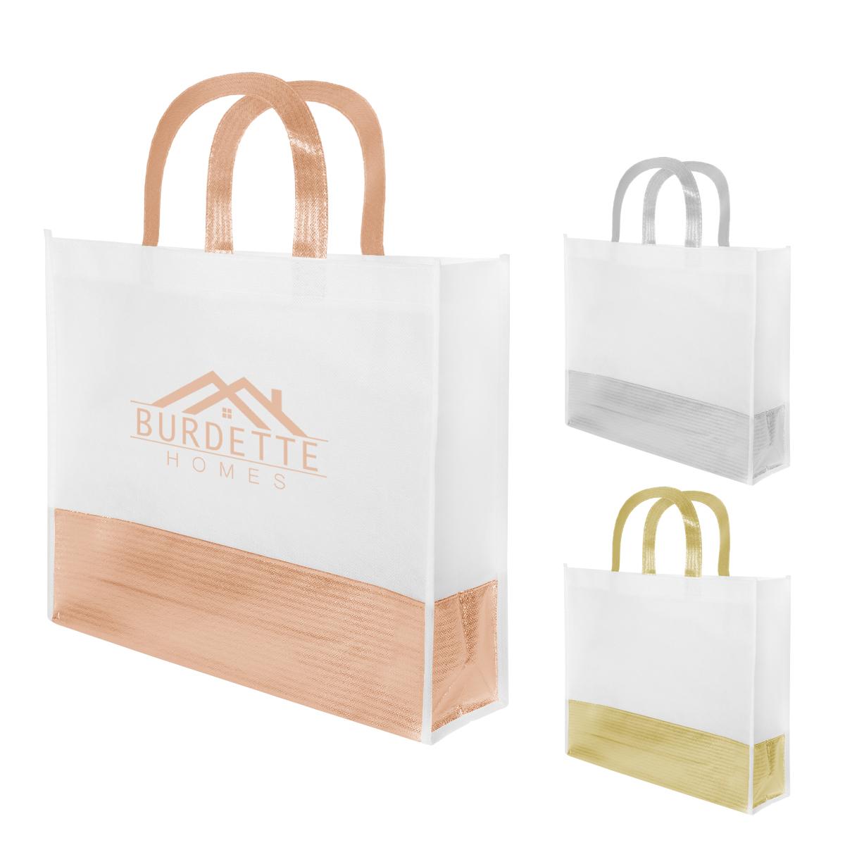 PR23919-Flair-Metallic-Accent-Non-Woven-Tote-Bag.jpg PR23919 Flair Metallic Accent Non Woven Tote Bag