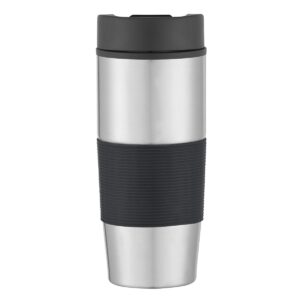 Custom Promotional Products 9 PR24055 1 SILVER WITH BLACK DECORATED 18 Oz. Stainless Steel Gripper Bottle