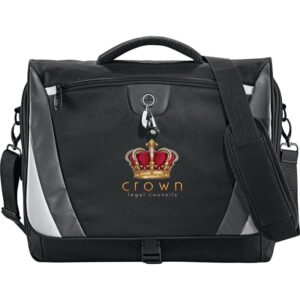 Custom Promotional Products 20 PR24091 1 Black BK DECORATED Slope 15 Computer Messenger Bag