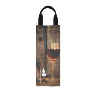 PR24149 6 W X 16 H Canvas Wine Bag