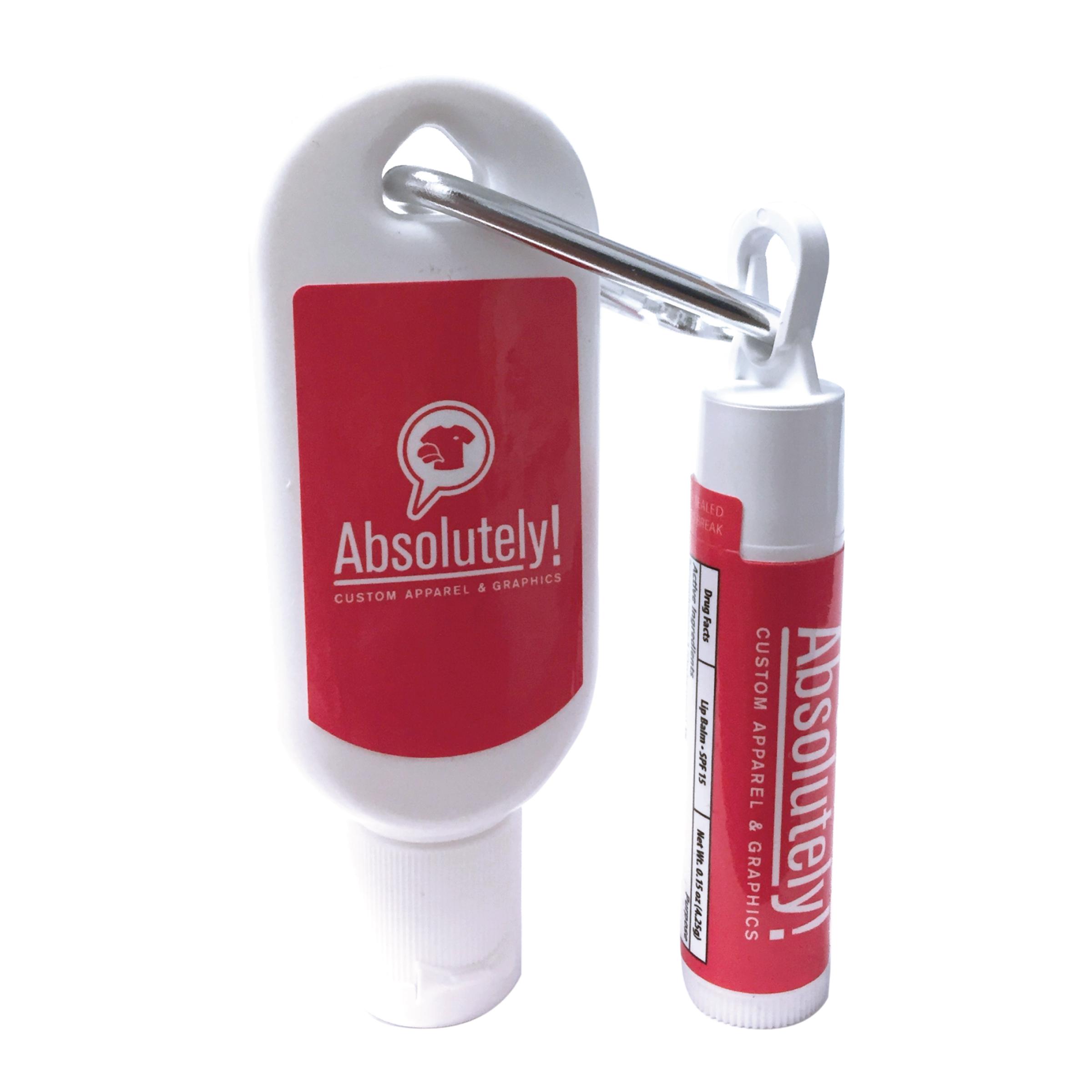 PR24279-Kit-1-oz.-SPF30-Sunscreen-Lotion-with-Carabiner-and-SPF15-Lip-Balm.jpg PR24279 Kit 1 oz. SPF30 Sunscreen Lotion with Carabiner and SPF15 Lip Balm