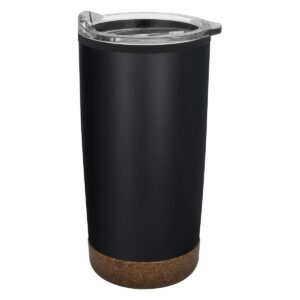 PR24399 1 BLACK DECORATED 20 OZ. WELLINGTON STAINLESS STEEL TUMBLER